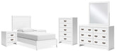Best Deals Furniture - Ashley Furniture - Binterglen Twin Panel Bed, Dresser, Mirror, Chest and 2 Nightstands - Twin Panel Bed, Dresser, Mirror, Chest and 2 Nightstands - B427B19