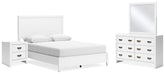 Best Deals Furniture - Ashley Furniture - Binterglen Queen Panel Bed, Dresser, Mirror and Nightstand - Queen Panel Bed, Dresser, Mirror and Nightstand - B427B14