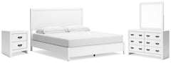 Best Deals Furniture - Ashley Furniture - Binterglen King Panel Bed, Dresser, Mirror and Nightstand - King Panel Bed, Dresser, Mirror and Nightstand - B427B16