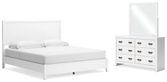 Best Deals Furniture - Ashley Furniture - Binterglen King Panel Bed, Dresser and Mirror - King Panel Bed, Dresser and Mirror - B427B12