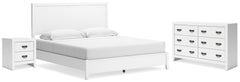 Binterglen King Panel Bed, Dresser and Nightstand