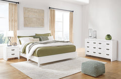 Best Deals Furniture - Ashley Furniture - Binterglen King Panel Bed, Dresser and Nightstand - King Panel Bed, Dresser and Nightstand - B427B11