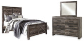 Best Deals Furniture - Ashley Furniture - Wynnlow Queen Crossbuck Panel Bed, Dresser and Mirror - Queen Crossbuck Panel Bed, Dresser and Mirror - B440B10