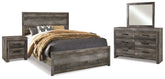 Best Deals Furniture - Ashley Furniture - Wynnlow Queen Panel Bed, Dresser, Mirror and 2 Nightstands - Queen Panel Bed, Dresser, Mirror and 2 Nightstands - B440B36