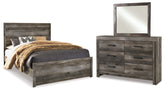 Best Deals Furniture - Ashley Furniture - Wynnlow Queen Panel Bed, Dresser and Mirror - Queen Panel Bed, Dresser and Mirror - B440B3