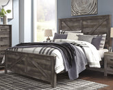 Best Deals Furniture - Ashley Furniture - Wynnlow King Crossbuck Panel Bed - King Crossbuck Panel Bed - B440B11
