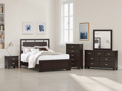 Best Deals Furniture - Ashley Furniture - Covetown Queen Panel Bed - Queen Panel Bed - B441B6