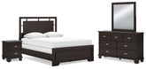 Best Deals Furniture - Ashley Furniture - Covetown Queen Panel Bed, Dresser, Mirror and Nightstand - Queen Panel Bed, Dresser, Mirror and Nightstand - B441B12