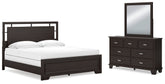 Best Deals Furniture - Ashley Furniture - Covetown King Panel Bed, Dresser and Mirror - King Panel Bed, Dresser and Mirror - B441B10