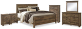Best Deals Furniture - Ashley Furniture - Trinell King Panel Bed. Dresser, Mirror, Chest and 2 Nightstands - King Panel Bed. Dresser, Mirror, Chest and 2 Nightstands - B446B97