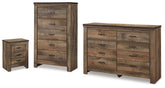 Best Deals Furniture - Ashley Furniture - Trinell Dresser, Chest and Nightstand - Dresser, Chest and Nightstand - B446B104
