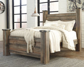 Best Deals Furniture - Ashley Furniture - Trinell Queen Poster Bed - Queen Poster Bed - B446B40