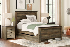 Best Deals Furniture - Ashley Furniture - Trinell Full Panel Bed with 1 Large Storage Drawer - Full Panel Bed with 1 Large Storage Drawer - B446B9