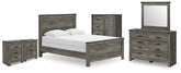 Best Deals Furniture - Ashley Furniture - Frandern Queen Panel Bed, Dresser, Mirror, Chest and 2 Nightstands - Queen Panel Bed, Dresser, Mirror, Chest and 2 Nightstands - B4480B29
