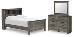 Frandern Full Bookcase Bed, Dresser and Mirror
