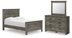 Frandern Full Panel Bed, Dresser and Mirror