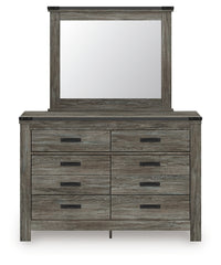 Frandern Full Bookcase Bed with Storage, Dresser and Mirror