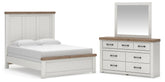 Best Deals Furniture - Ashley Furniture - Savonport Queen Panel Bed, Dresser and Mirror - Queen Panel Bed, Dresser and Mirror - B4615B8