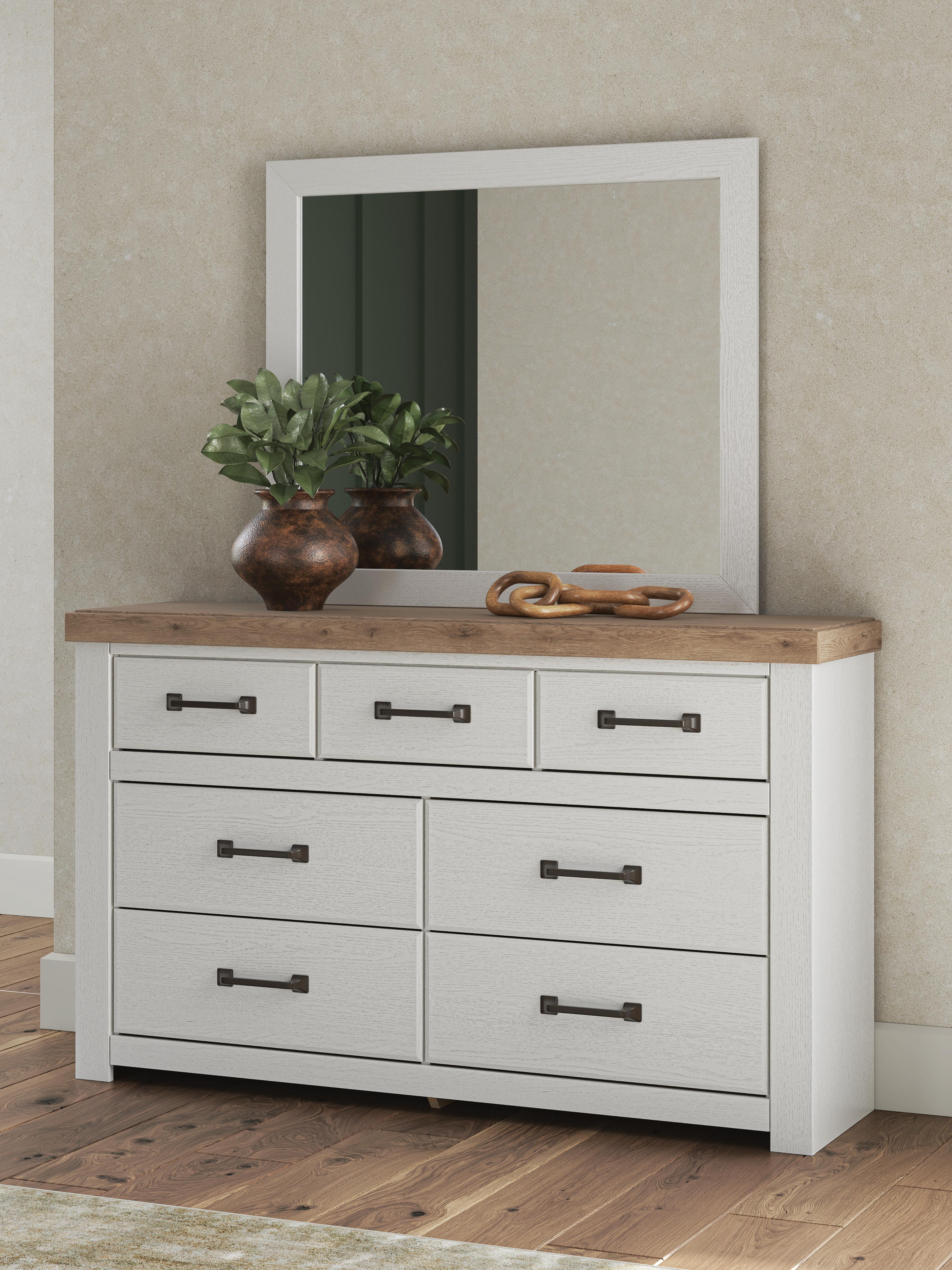 Best Deals Furniture - Ashley Furniture - Savonport Dresser and Mirror - Dresser and Mirror - B4615B1