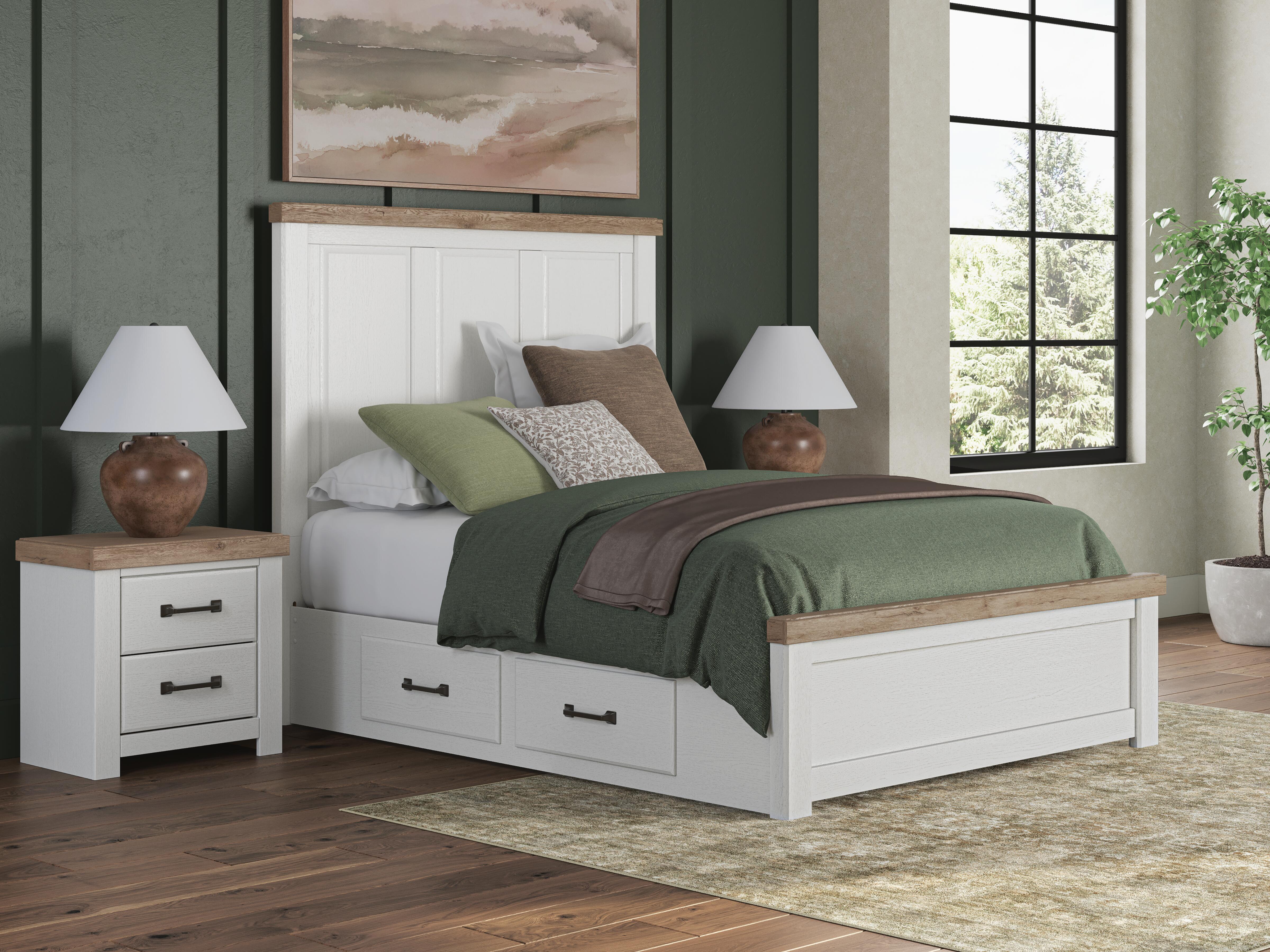 Best Deals Furniture - Ashley Furniture - Savonport Queen Panel Bed with Storage - Queen Panel Bed with Storage - B4615B14
