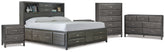 Best Deals Furniture - Ashley Furniture - Caitbrook King Storage Bed, Dresser, Chest and 2 Nightstands - King Storage Bed, Dresser, Chest and 2 Nightstands - B476B10