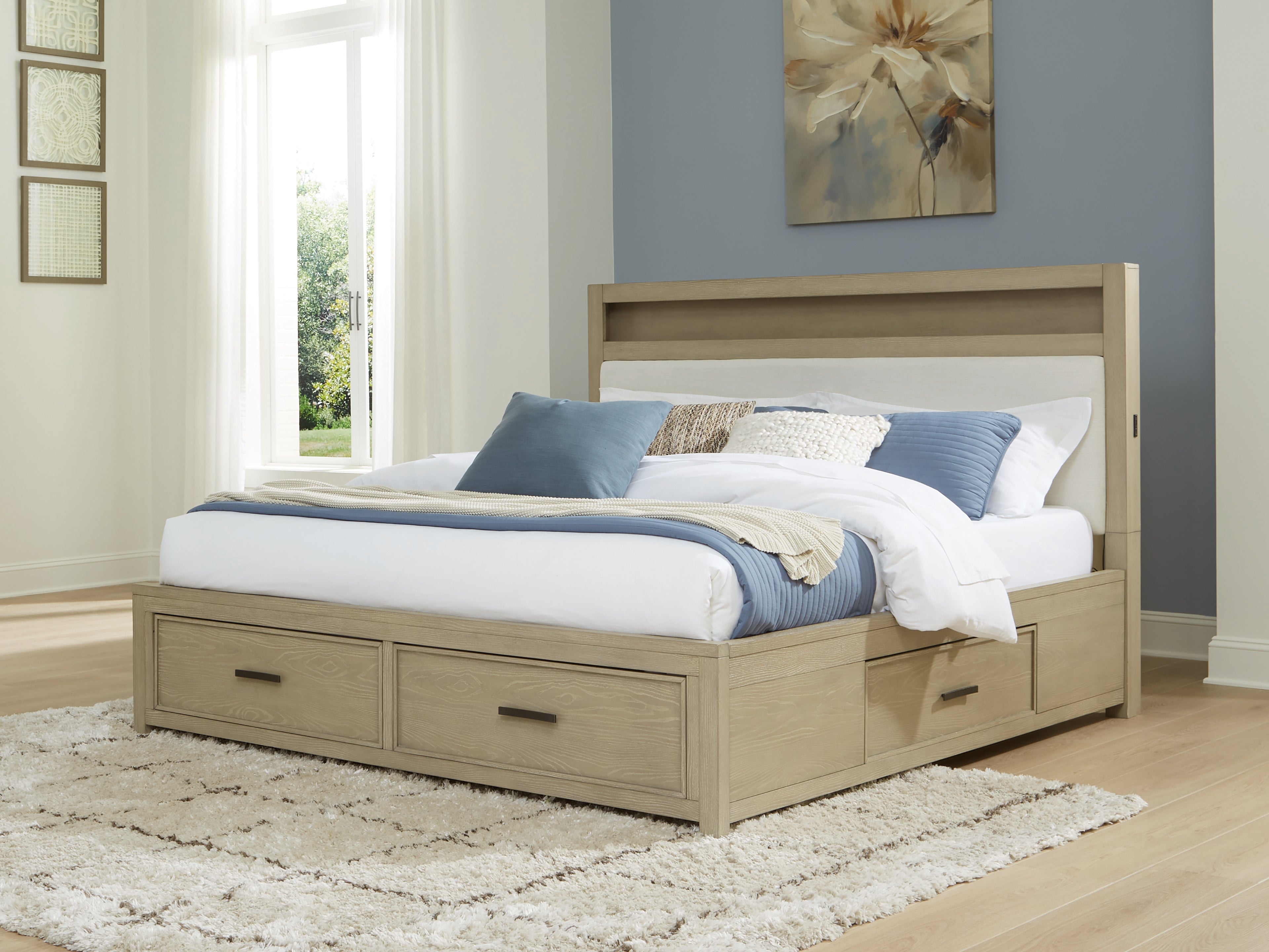 Best Deals Furniture - Ashley Furniture - Calmoro Queen Bookcase Bed - Queen Bookcase Bed - B602B4