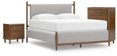 Best Deals Furniture - Ashley Furniture - Lyncott King Upholstered Bed, Chest and Nightstand - King Upholstered Bed, Chest and Nightstand - B615B13