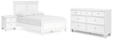 Best Deals Furniture - Ashley Furniture - Fortman Full Panel Bed, Dresser and Nightstand - Full Panel Bed, Dresser and Nightstand - B680B28