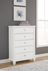 Best Deals Furniture - Ashley Furniture - Fortman Chest of Drawers - Five Drawer Chest - B680-46