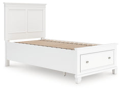 Best Deals Furniture - Ashley Furniture - Fortman Twin Panel Storage Bed - Twin Panel Storage Bed - B680B24