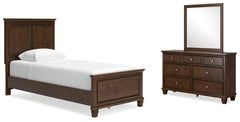 Best Deals Furniture - Ashley Furniture - Danabrin Twin Panel Bed, Dresser and Mirror - Twin Panel Bed, Dresser and Mirror - B685B7