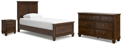 Best Deals Furniture - Ashley Furniture - Danabrin Twin Panel Bed, Dresser and Nightstand - Twin Panel Bed, Dresser and Nightstand - B685B29