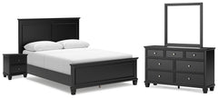 Best Deals Furniture - Ashley Furniture - Lanolee Queen Panel Bed, Dresser, Mirror and Nightstand - Queen Panel Bed, Dresser, Mirror and Nightstand - B687B15
