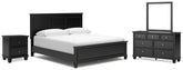 Best Deals Furniture - Ashley Furniture - Lanolee King Panel Bed, Dresser, Mirror and Nightstand - King Panel Bed, Dresser, Mirror and Nightstand - B687B31