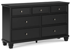 Lanolee California King Panel Bed, Dresser, Chest and 2 Nightstands