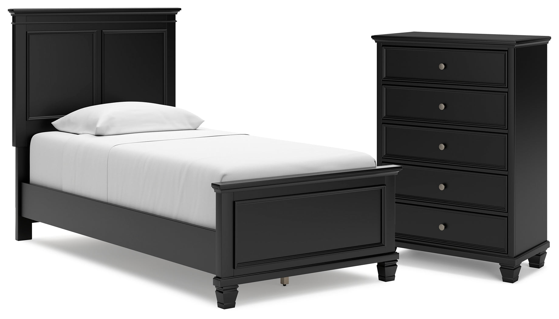 Best Deals Furniture - Ashley Furniture - Lanolee Twin Panel Bed and Chest - Twin Panel Bed and Chest - B687B30