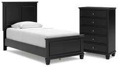 Best Deals Furniture - Ashley Furniture - Lanolee Twin Panel Bed and Chest - Twin Panel Bed and Chest - B687B30