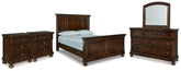 Best Deals Furniture - Ashley Furniture - Porter Queen Panel Bed, Dresser, Mirror and 2 Nightstands - Queen Panel Bed, Dresser, Mirror and 2 Nightstands - B697B52