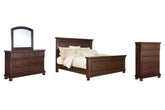 Best Deals Furniture - Ashley Furniture - Porter King Panel Bed, Dresser, Mirror and Chest - King Panel Bed, Dresser, Mirror and Chest - B697B37