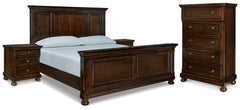 Best Deals Furniture - Ashley Furniture - Porter King Panel Bed, Chest and 2 Nightstands - King Panel Bed, Chest and 2 Nightstands - B697B31