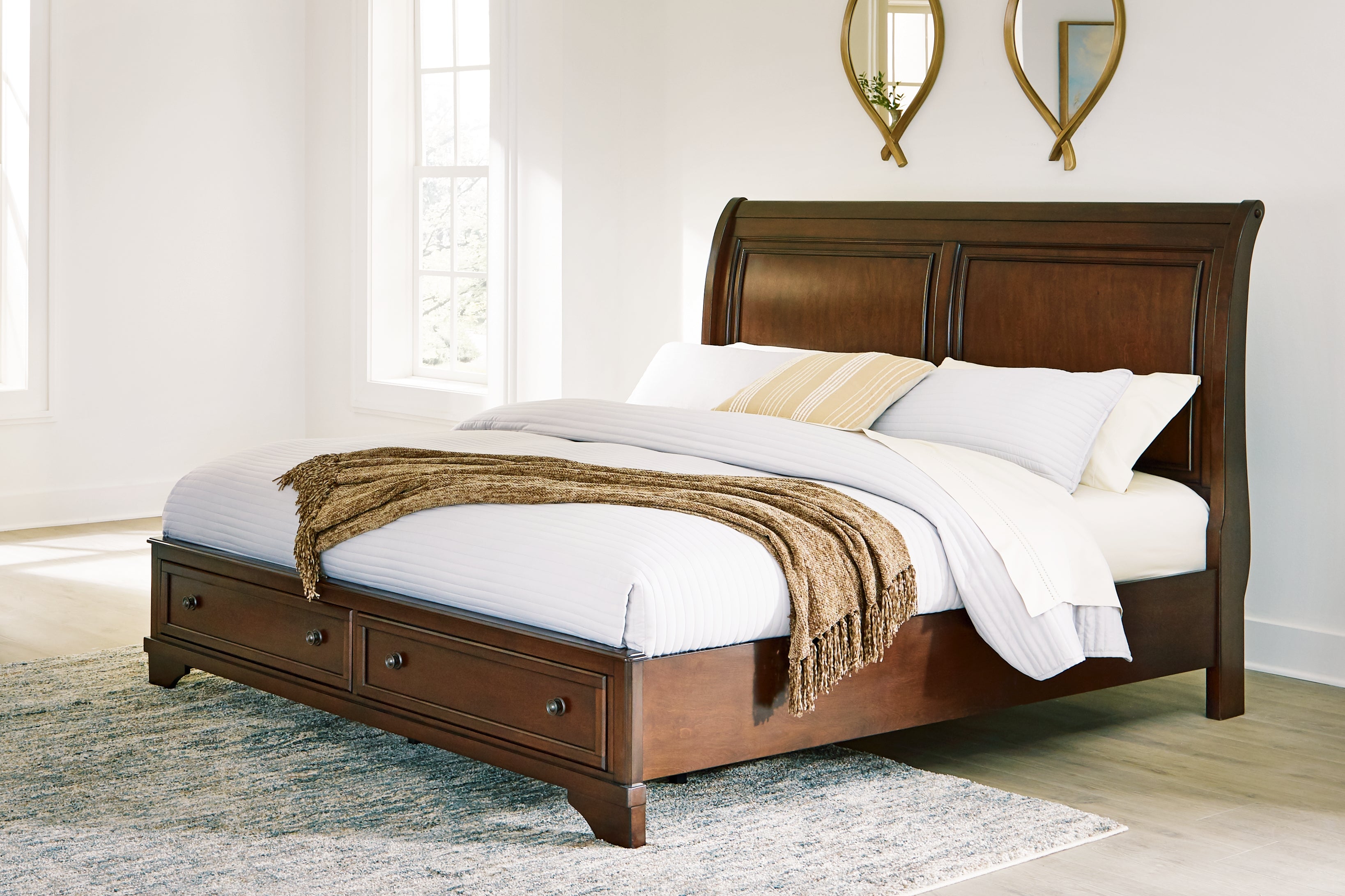 Best Deals Furniture - Ashley Furniture - Trellington King Sleigh Storage Bed - King Sleigh Storage Bed - B716B2