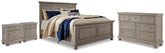 Best Deals Furniture - Ashley Furniture - Lettner Queen Panel Bed, Dresser and 2 Nightstands - Queen Panel Bed, Dresser and 2 Nightstands - B733B60