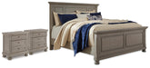 Best Deals Furniture - Ashley Furniture - Lettner California King Panel Bed and 2 Nightstands - California King Panel Bed and 2 Nightstands - B733B61