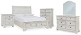 Best Deals Furniture - Ashley Furniture - Robbinsdale Full Storage Sleigh Bed, Dresser, Mirror, Chest and Nightstand - Full Storage Sleigh Bed, Dresser, Mirror, Chest and Nightstand - B742B42