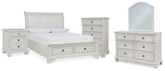 Best Deals Furniture - Ashley Furniture - Robbinsdale Full Storage Sleigh Bed, Dresser, Mirror, Chest and Nightstand - Full Storage Sleigh Bed, Dresser, Mirror, Chest and Nightstand - B742B42