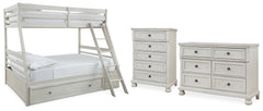 Best Deals Furniture - Ashley Furniture - Robbinsdale Twin over Full Bunk Bed, Dresser and Chest - Twin over Full Bunk Bed, Dresser and Chest - B742B32