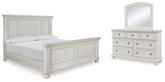 Best Deals Furniture - Ashley Furniture - Robbinsdale Queen Panel Bed, Dresser and Mirror - Queen Panel Bed, Dresser and Mirror - B742B4