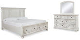 Best Deals Furniture - Ashley Furniture - Robbinsdale King Panel Storage Bed, Dresser and Mirror - King Panel Storage Bed, Dresser and Mirror - B742B31