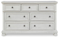 Robbinsdale King Panel Storage Bed, Dresser, Chest and 2 Nightstands