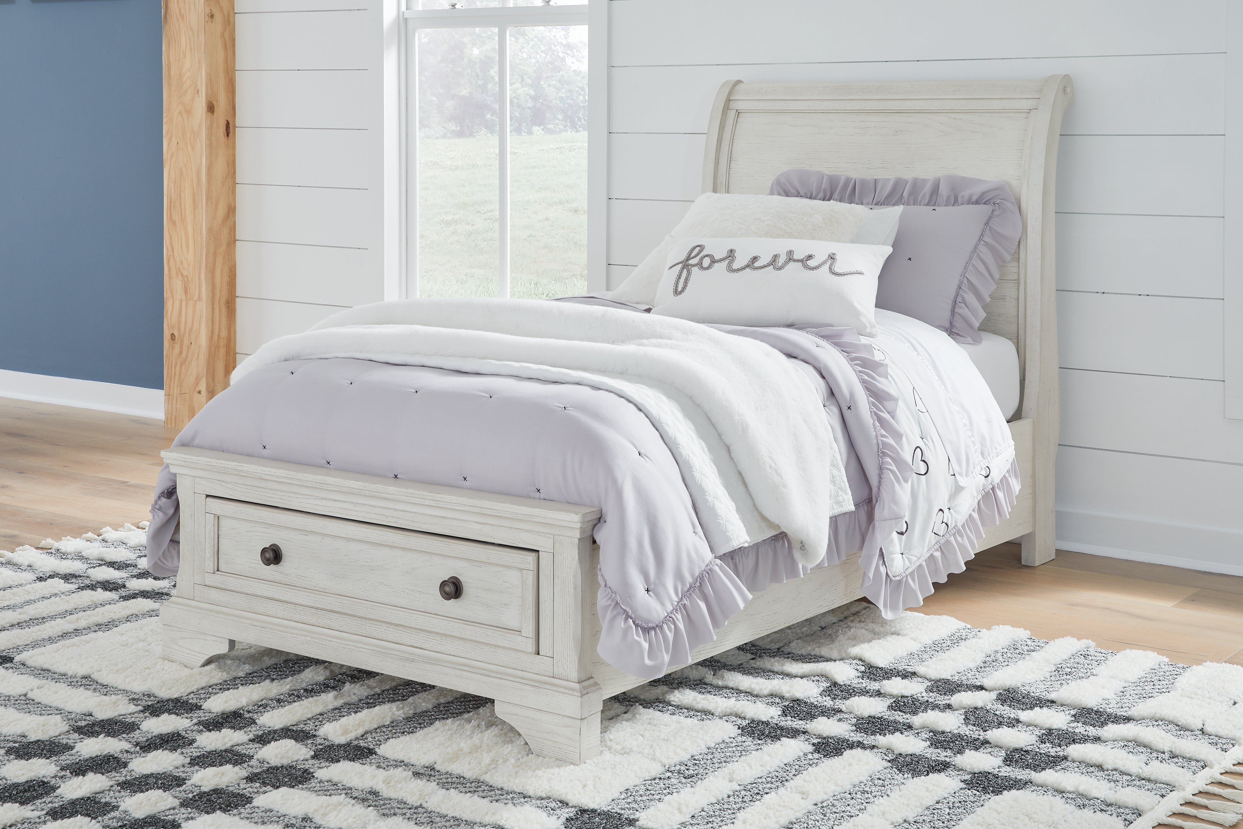 Best Deals Furniture - Ashley Furniture - Robbinsdale Twin Sleigh Storage Bed - Twin Sleigh Storage Bed - B742B12